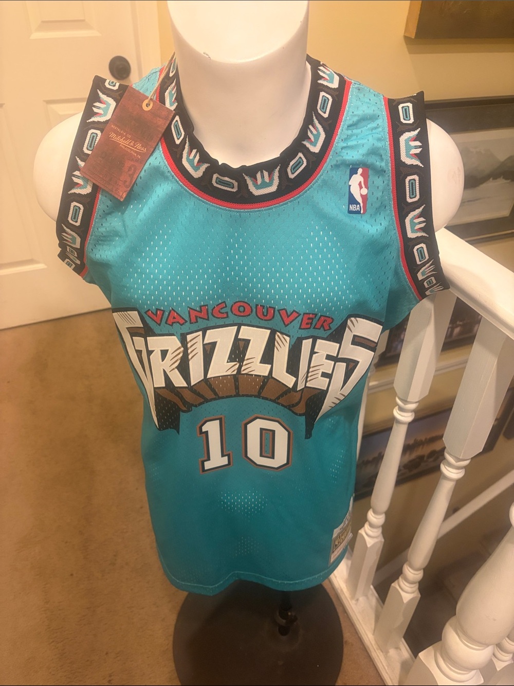 NBA Vancouver Grizzlies Teal #10 Retro Basketball Jersey